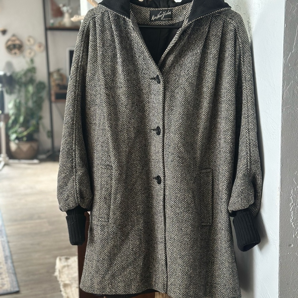 Miss New Yorker Herringbone Coat